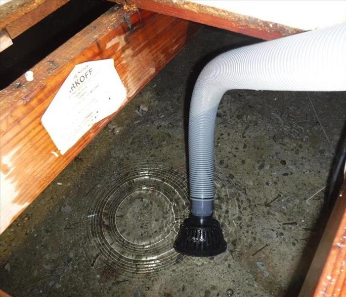 Crawl Space filled with Water in San Bruno California